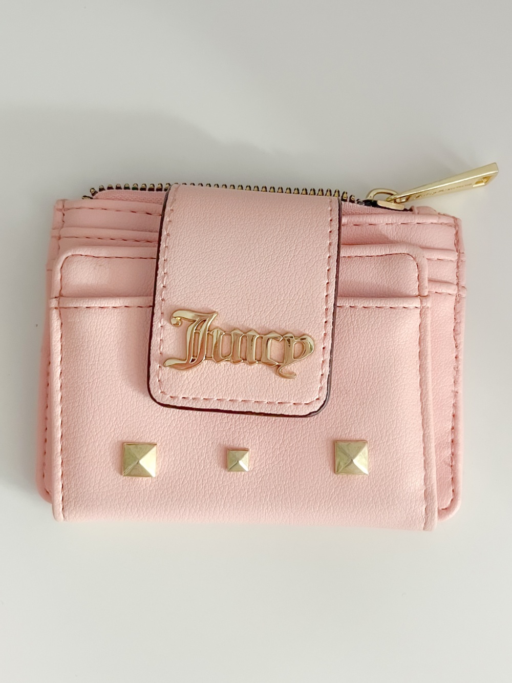 Juicy Couture Pink Leather Card Wallet
